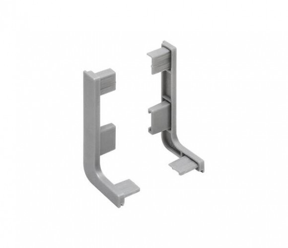 Заглушки для горизонт. профиля GOLA L серый/серый REHAU