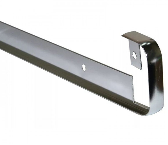 ПЛАНКА AL-38 R-9мм щелевая/стыковочная  ХРОМ