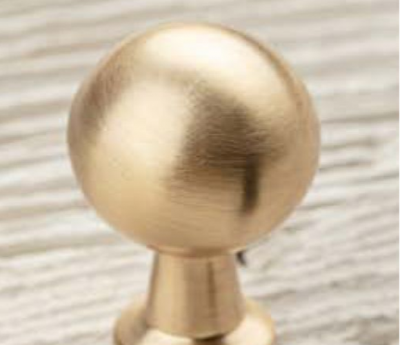 Ручка-кнопка NORD, брашированное золото  GZ-NORD-1-18