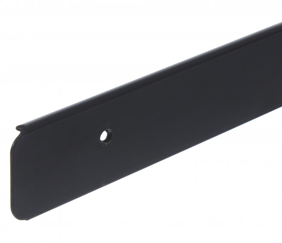 ПЛАНКА AL-38 R-9мм торцевая универс.  ЧЕРНЫЙ