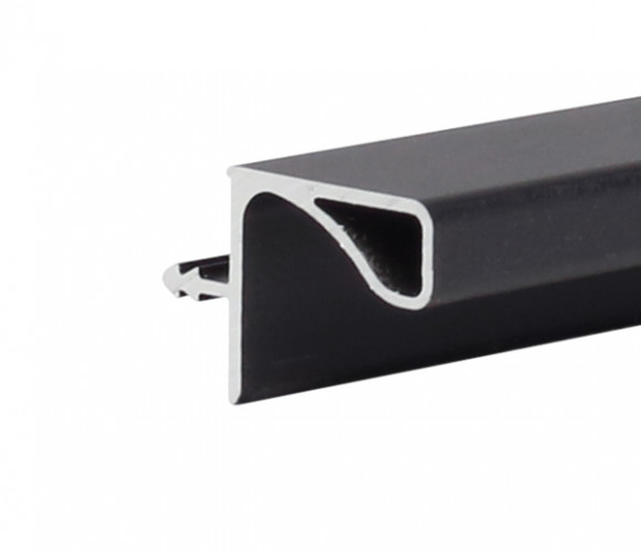 Профиль GOLA алюм. для полок 16мм, Черный 4100мм REHAU