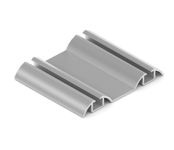 АРИСТО Направляющая двойная нижняя, 5400, серебро   AS0504