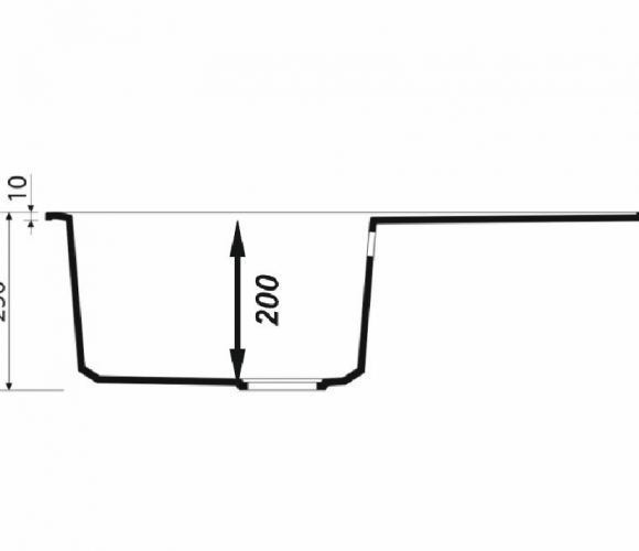 Мойка ТЕХНО-780 Темно-Серая    780*500*180мм   GRANIT
