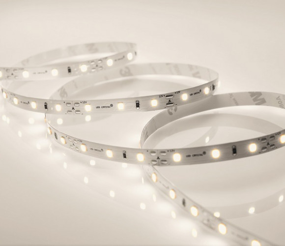 Лента светодиодная 60 диодов/м.п. 3528 теп.белый,12V,4.8W открытая, IP20 LR1-WW60