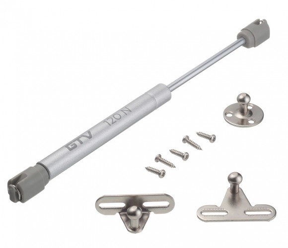 Газлифт 12 кг. с амортизатором, Серый, GTV   PD-GAM120-N02