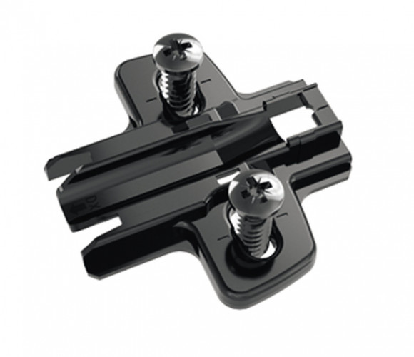 9091800 Крестообразная монтажная планка для петли Sensys, черный обсидиан, D1.5, с евровинтами