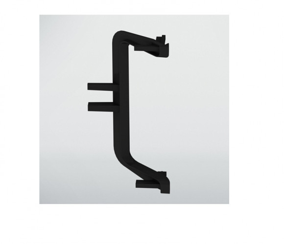 Угол для горизонт. профиля GOLA 90гр. С наружный, черный/черный REHAU