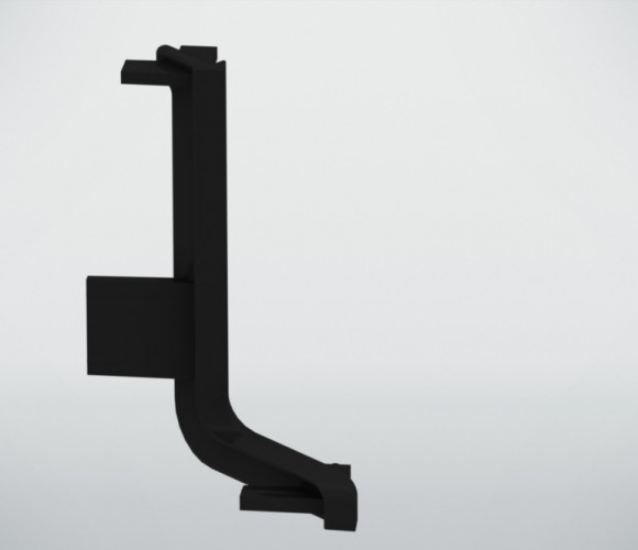 Угол для горизонт. профиля GOLA 90гр. L наружный, черный/черный REHAU