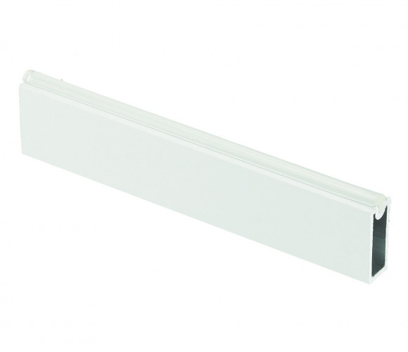 Штанга гардеробная прямоугольная с антискользящей вставкой, БЕЛАЯ WG-RRPS300-10 (продажа 1,5/3м.)