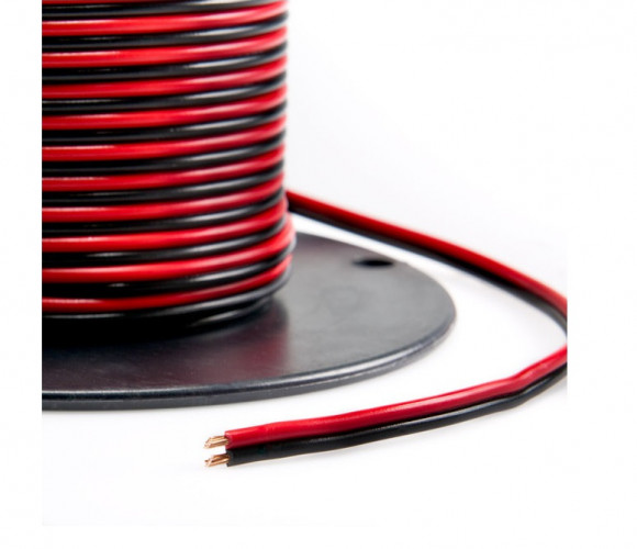 Провод для светодиодных лент 2-х жильный 0,75 12V, красно-черный