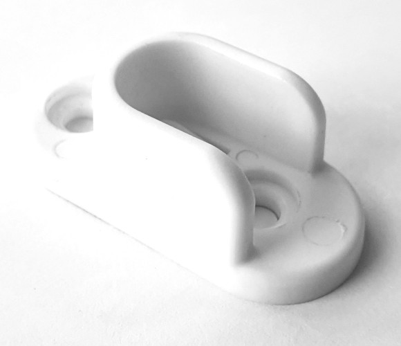 Штангодержатель овальный, белый