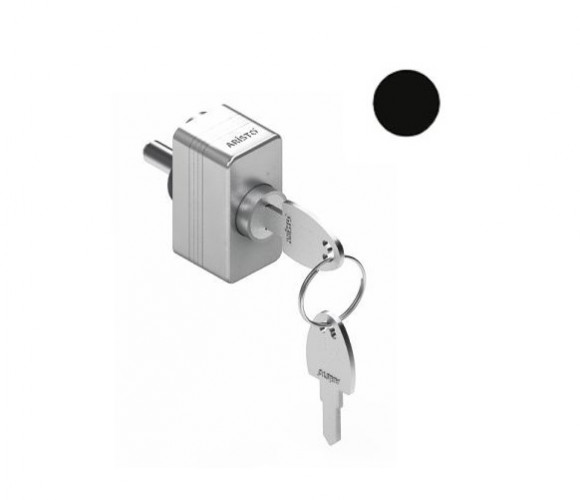 АРИСТО Замок универс. для дверей-купе, черный   AS0812