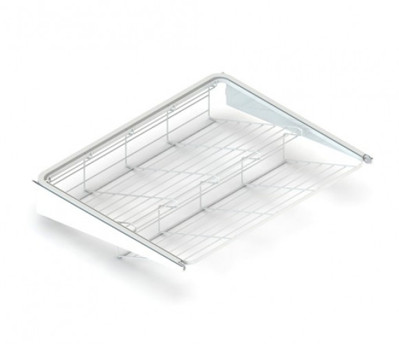 АРИСТО Обувница 2-ярусная выдвижная, серия 460, L=550, белый   WA0338