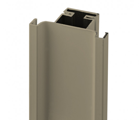 Профиль GOLA алюм. вертикальный С-образный, Никель 4700мм REHAU