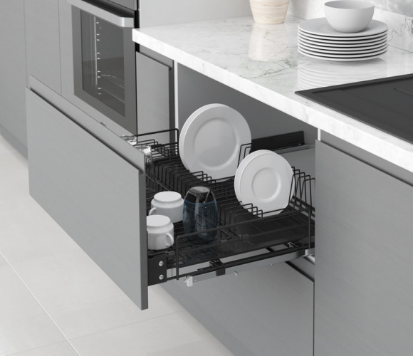 Cargo 800мм Посудосушитель Starax (760-780х520х185) антрацит   S-2033-A