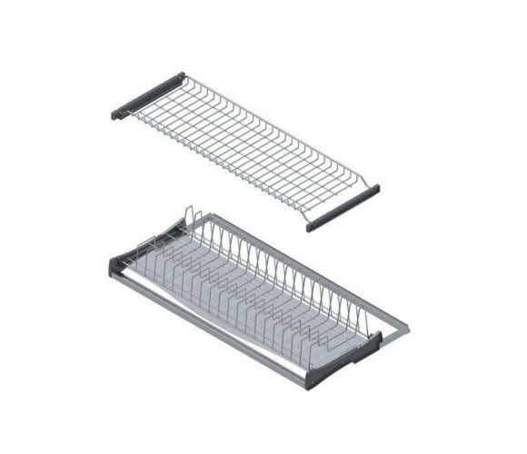 Посудосушитель Starax 700мм (660х295-345), хром   S-5160-C