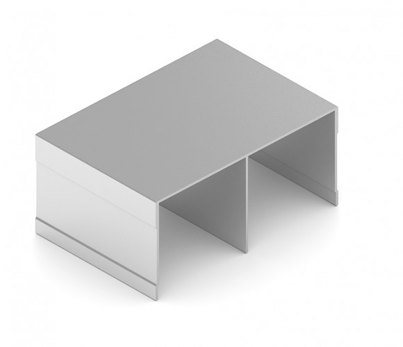 АРИСТО Направляющая двойная верхняя ЭКО, 5400, серебро   AE0492