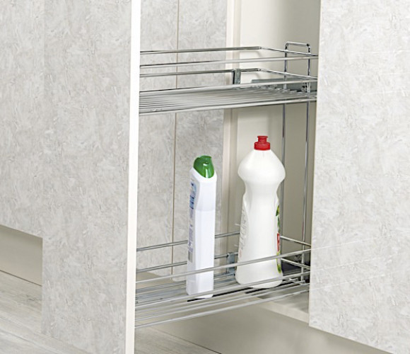 Cargo mini 200 мм Starax 2-х.ярусная, (151*475*495) антрацит, левая S-2426-А