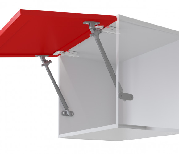 Газлифт 5кг. Белый с амортизатором GL106W/50/3   БОЯРД