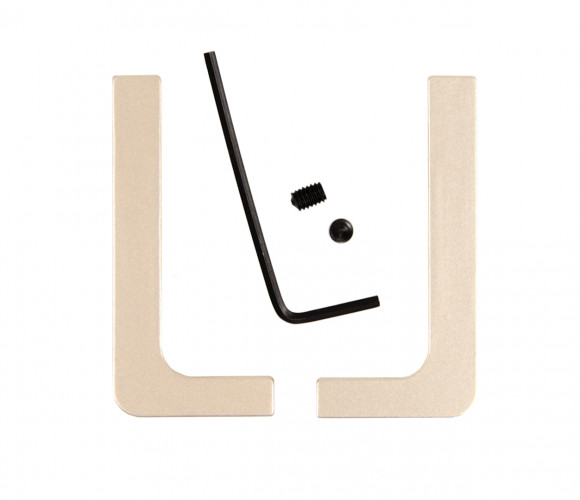 Заглушки откр. для горизонт. профиля GOLA BALANCE " L" Сатиновoe золото  RZ051.01SG   БОЯРД