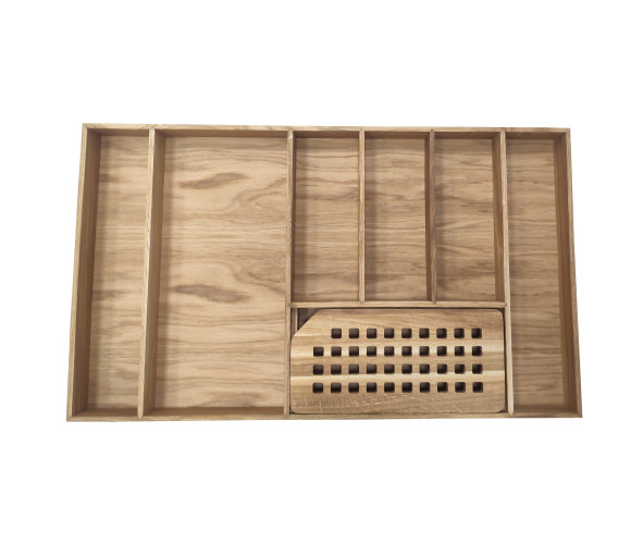 Вкладыш д/стол. приборов СТ02.45.80 (718*420*54мм) Массив Дуб