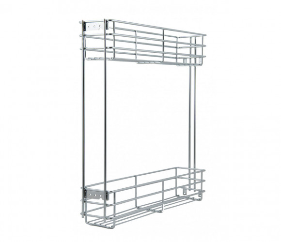 Cargo mini 200мм Bellissimo KR08/1/3/200/L с доводчиком, ЛЕВАЯ, ХРОМ  БОЯРД