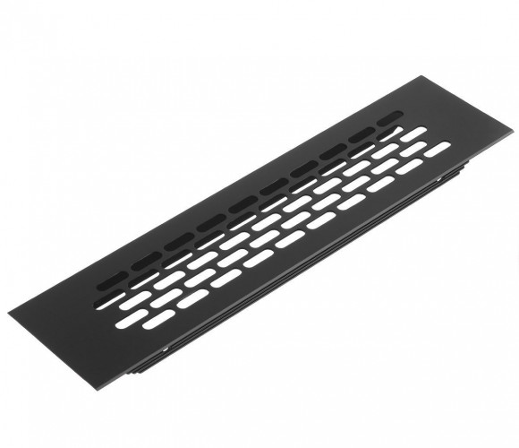 Решетка вентиляционная 245х60мм черная   KK-W60245-M2