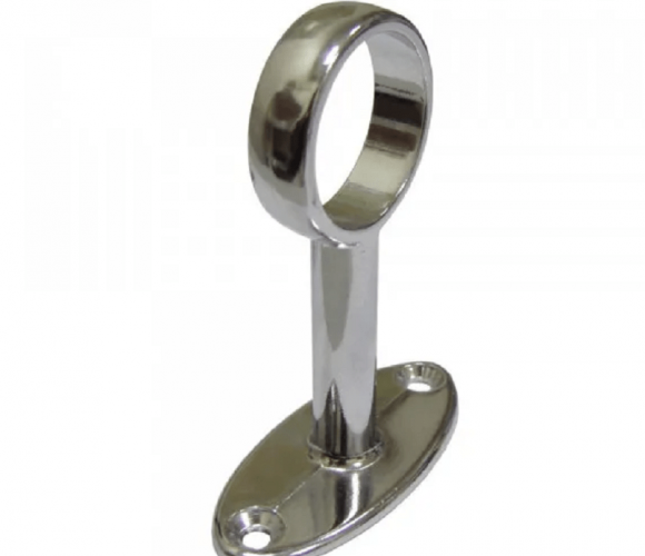 Штангодержатель дистанционный открытый круглый ОСКАР 230-06 под трубу 16 мм (хром)