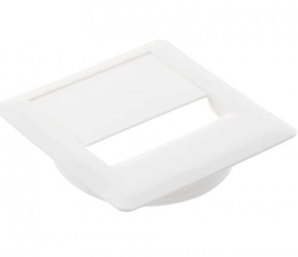 Заглушка кабель-канала 80*80 пластик, темно-серая  PM-PLKW80-18