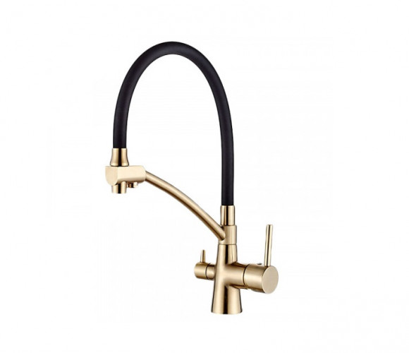 Смеситель Ledeme L4855 Y-2 Черный/золото