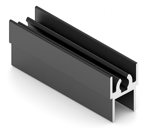АРИСТО Профиль верхний, 5400, черный   AS0720