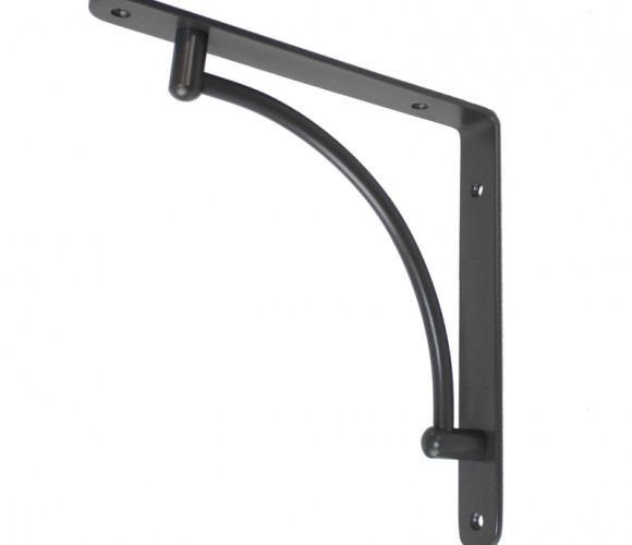 Полкодержатель, антрацит, сталь, вогнутый SETE SH-019-90