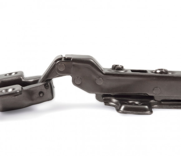 Петля BOYARD меб. с довод. быстр.монт. clip-on D35mm.105гр.откр.смежная, черный никель H301B02/0910/BN