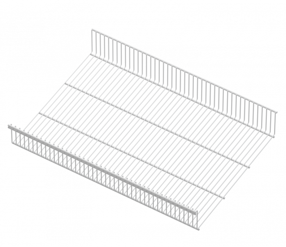 АРИСТО Полка-корзина проволочная, серия 460, L=607, белый   WA0335