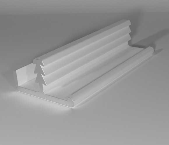 Профиль AL ДР 1-06 (врезной 16мм) Серебро Полированное 2000мм****