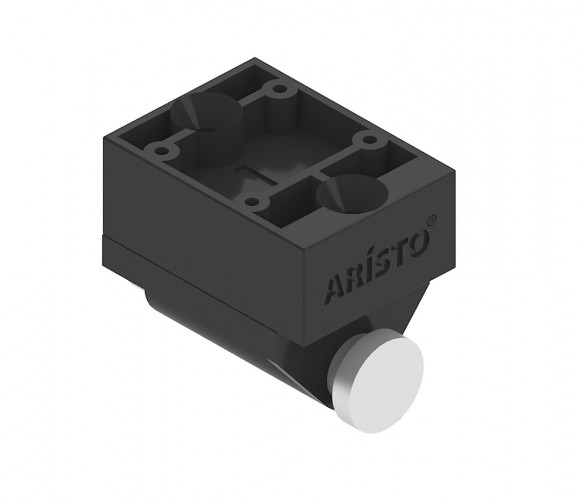 АРИСТО Защелка магнитная с подставкой, возвратная, черн.   AS0502