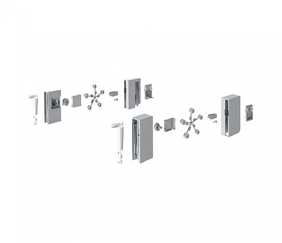 9196317 КОМПЛЕКТ АДАПТЕРОВ DESIGNSIDE INNOTECH ATIRA, H144, СЕРЫЙ