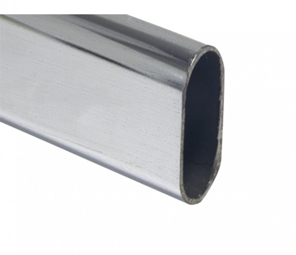 Штанга овальная хром 30х15x3000х0,7мм   111319