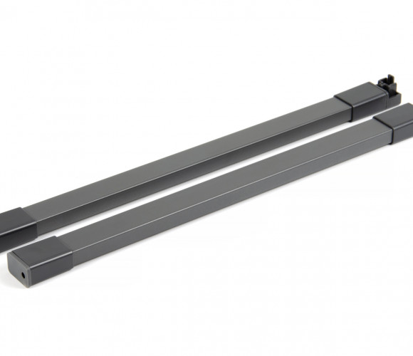 Продольный прямоугольный рейлинг для ящиков СТАРТ Графит SBR09/GRPH/350
