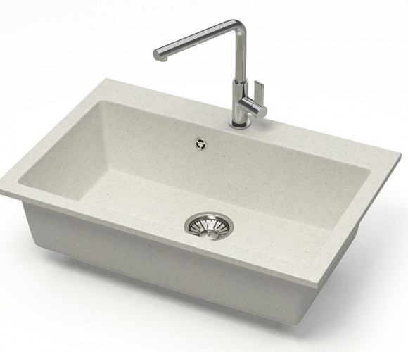 Мойка Модель 39,  755х505х200мм, Хлопок Q7  Мрамор