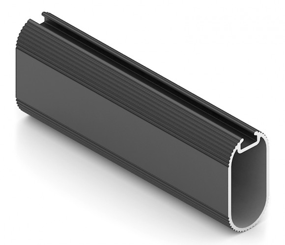 АРИСТО ELIPS Штанга овальная 15х30, с пазом под демпфер, L=2825, черный   AA0733