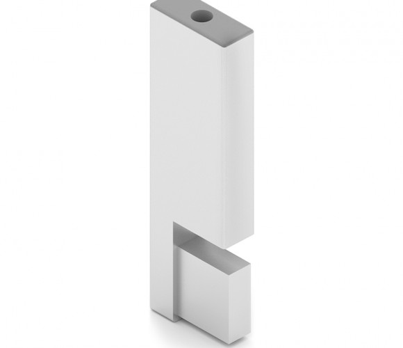 АРИСТО Крепление торцевое для алюминиевого вешала, серебро   AA1019