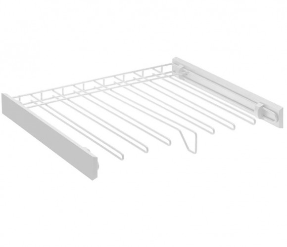 Вешалка для брюк SMART, в модуль 600, Белый, шар. напр.  GTV   W-WSPD60-BP-10