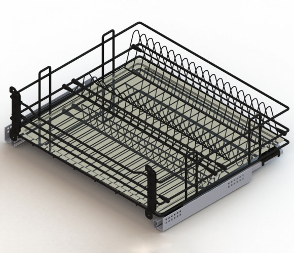 Cargo 500мм Посудосушитель выкатной Актро, черный