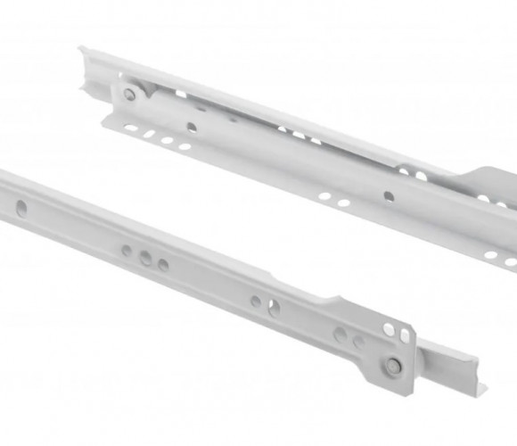 Направляющие роликовые 450 мм белые   PR-0B-450-10