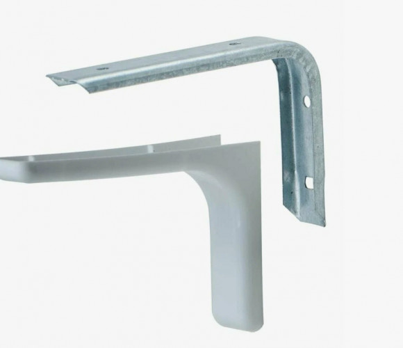 Полкодержатель декоративный L-240мм  (серый)   2 шт.   00025710