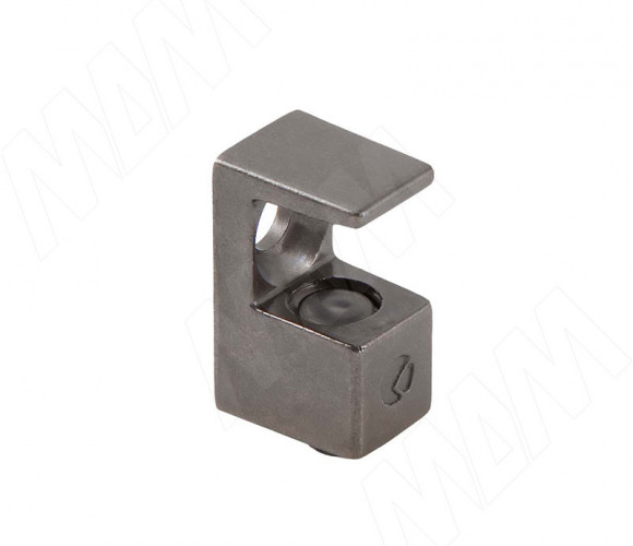 Полкодержатель для стекл полок 5-6мм под саморез, черный никель  GRACE 1 61200 10 YQ