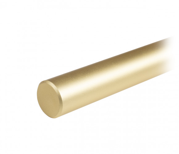PR001MBSG.1/512 Матовое браширован.сатиновое золото Пруток NUDE для ручки