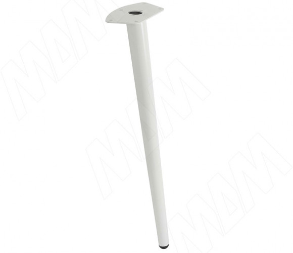 Опора для стола 123х720мм CONEконусная, белый матовый  CON123x720 WT