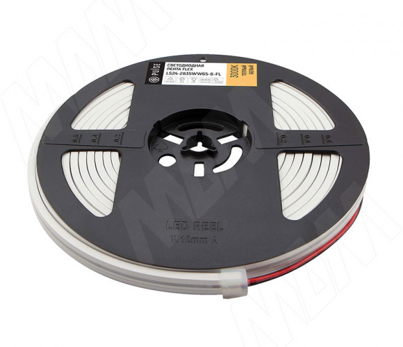 Светодиодная лента LUX FLEX ,гибкая, 24V, 6W, гибкая, ширина 4 мм, CRI 90, холодный LS24-2835CW65-6-FL